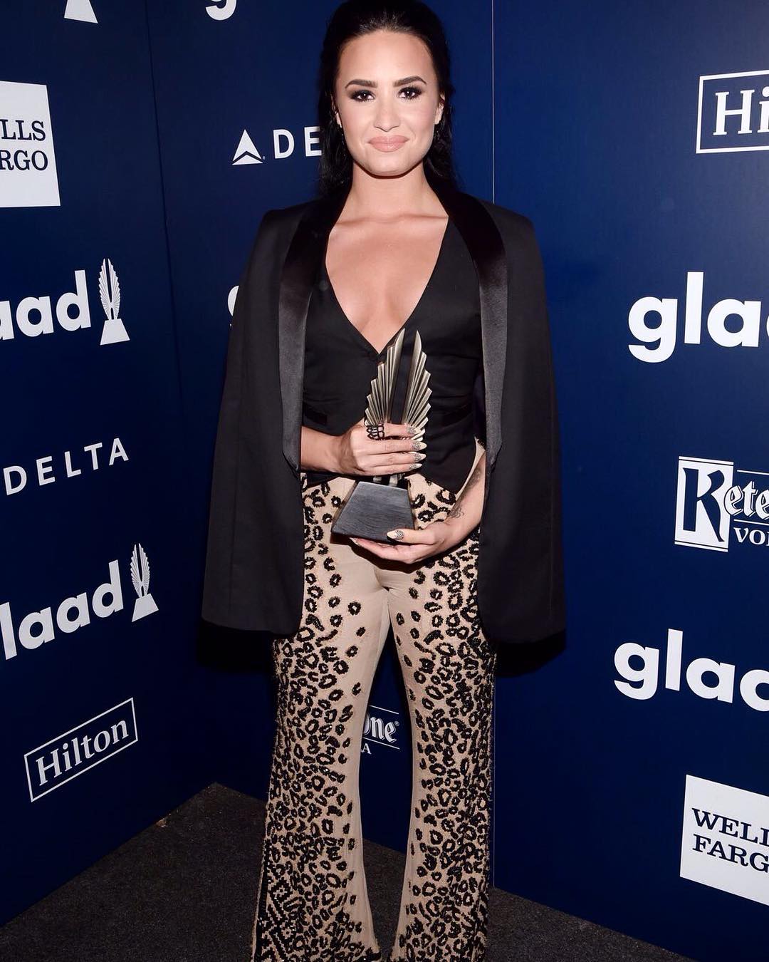Demi Lovato recebeu premiação em Los Angeles